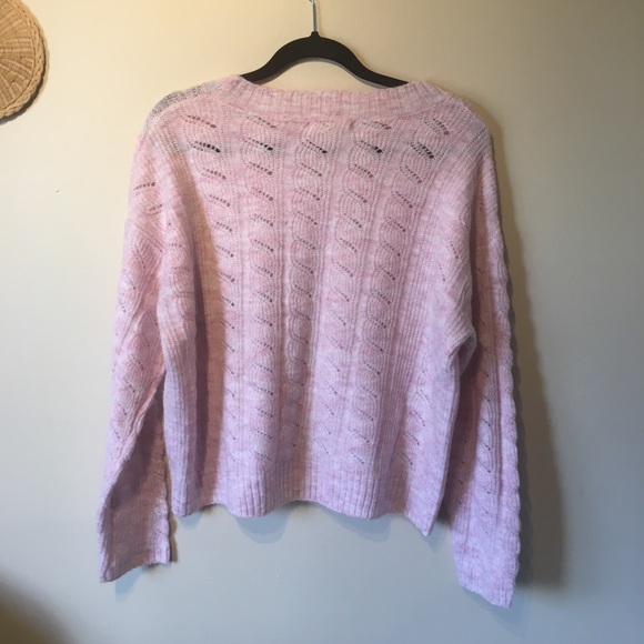 Peyton primrose size large baby pink knit sweater - Picture 7 of 10